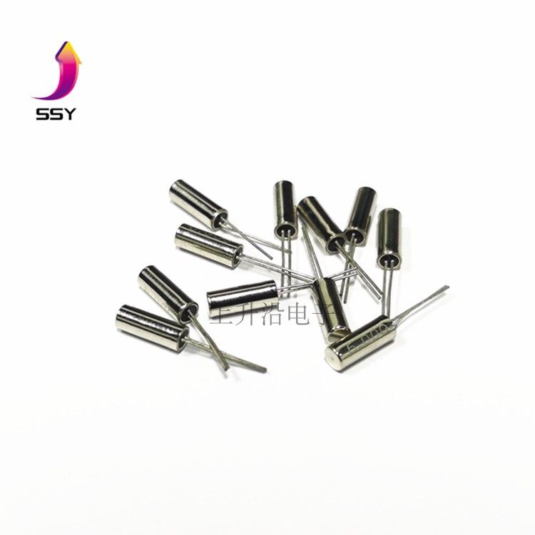 Cylindrical 3*8mm Inline Passive Crystal 32 768K 6M 12M Quartz Crystal (5pcs)