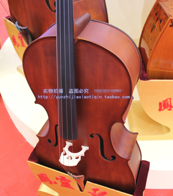Fengling handmade Jujube wood dumb light violin Jujube wood Adult children's examination practice playing cello