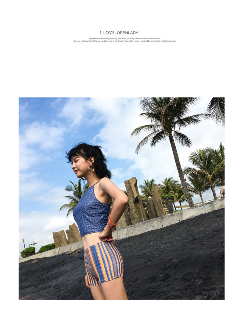 Bộ đồ bơi Mulang chia ba mảnh bikini bảo thủ boxer Hàn Quốc gợi cảm giảm béo bụng mùa xuân tắm phù hợp với nữ - Bikinis áo bơi cho người béo