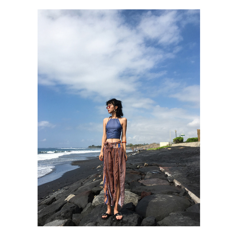 Bộ đồ bơi Mulang chia ba mảnh bikini bảo thủ boxer Hàn Quốc gợi cảm giảm béo bụng mùa xuân tắm phù hợp với nữ - Bikinis áo bơi cho người béo