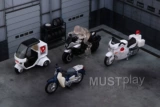 Takara tomy, honda, полицейская машина, велосипед, трехколесный мотоцикл, легкосплавный автомобиль, модели автомобилей, игрушка