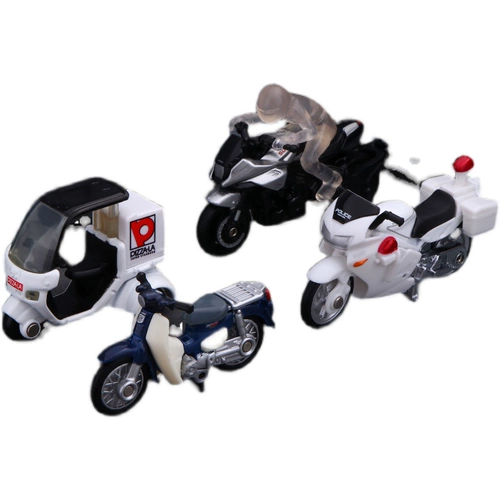 Takara tomy, honda, полицейская машина, велосипед, трехколесный мотоцикл, легкосплавный автомобиль, модели автомобилей, игрушка