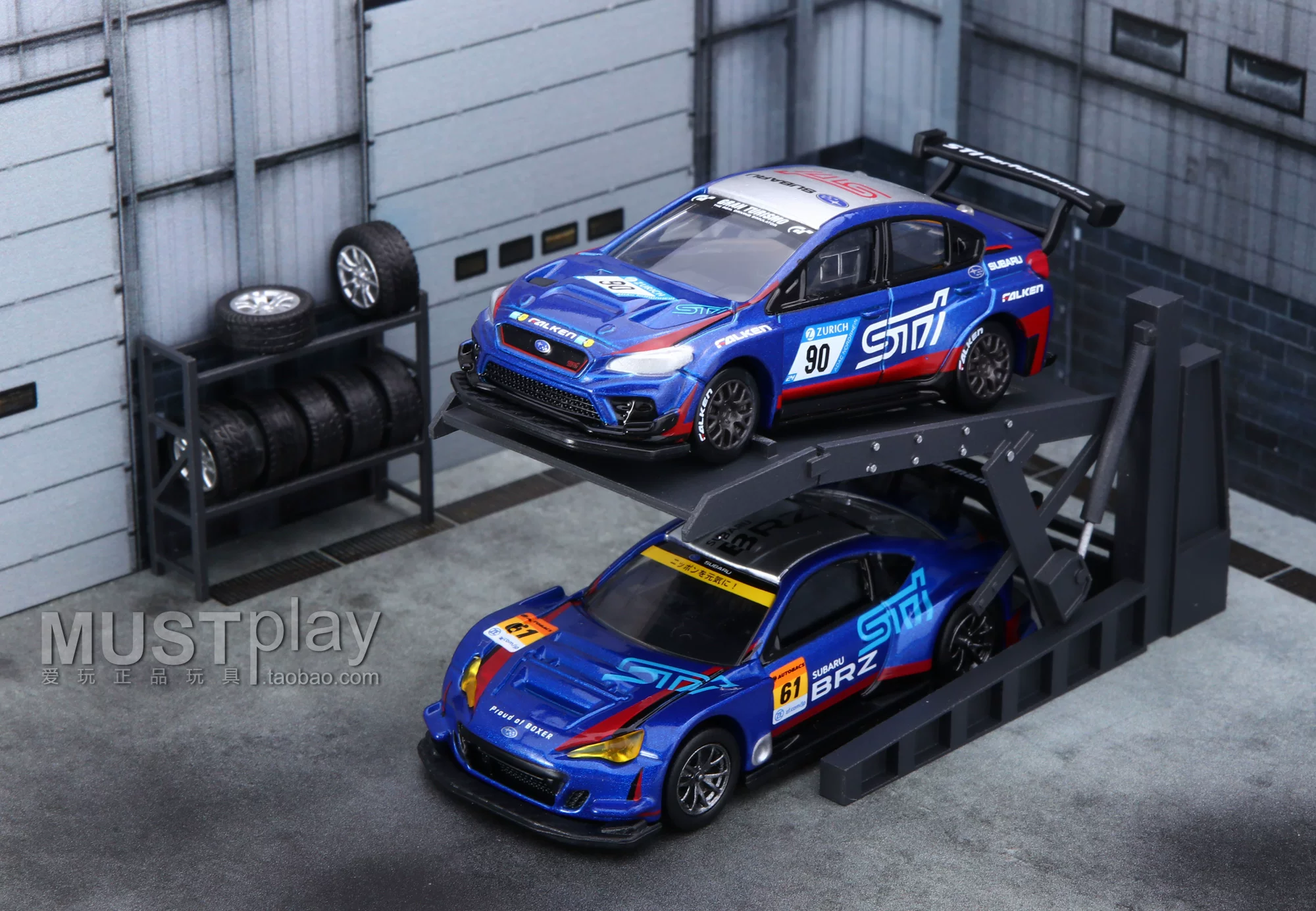 Томy ПРЕМИУМ черная коробка TP18 №24 Subaru BRZ WRX STI гоночная литая модель автомобиля