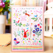 DIY Stickup Handmade Baby Movie Set Accessories Creative transparent Decorative Stickers Flowers 6 sheets