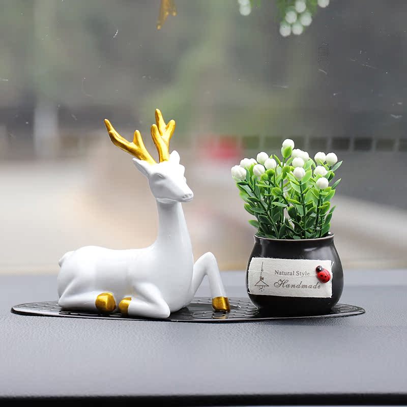 Trang trí xe tất cả các cách an toàn Phụ kiện xe hơi, trang trí xe hơi, cung cấp xe hơi, búp bê hươu sáng tạo trang trí nội thất xe hơi