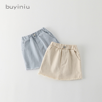 Girl skirt cloth girl 2021 new baby girl foreign style hip skirt children summer Joker skirt