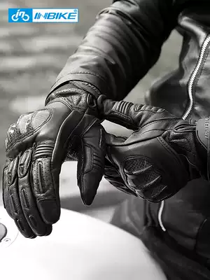 INBIKE Locomotive Gloves Men Four Seasons Off-Road Carbon Fiber Protective case Electric Vehicle Knight Protectors
