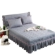 Dày bedspread bông giường váy một mảnh ba mảnh 1.5m1.8m2.0 mét giường đôi Simmons bảo vệ tay áo là - Váy Petti giường váy