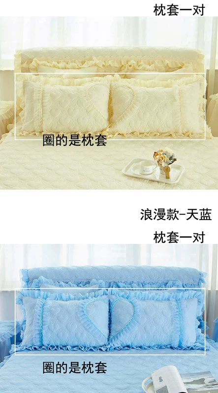Công chúa bông gối đơn gối bông đệm gối vỏ da một cặp gối gối khăn gối học sinh - Gối trường hợp