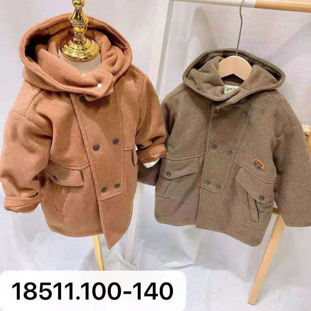 (Dagijia) brand children's clothing Tommy overseas winter padded cotton woolen coat (two pieces)