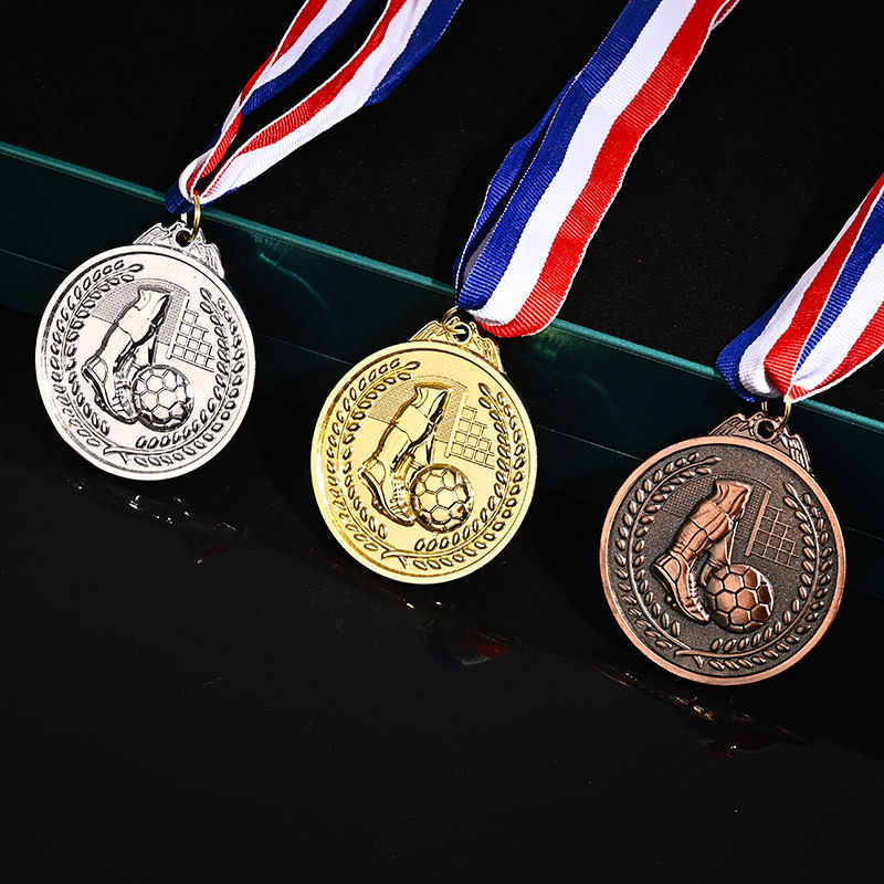 Metal Football Medal Customized to make Games medal listing to play young children to make competition Football Football