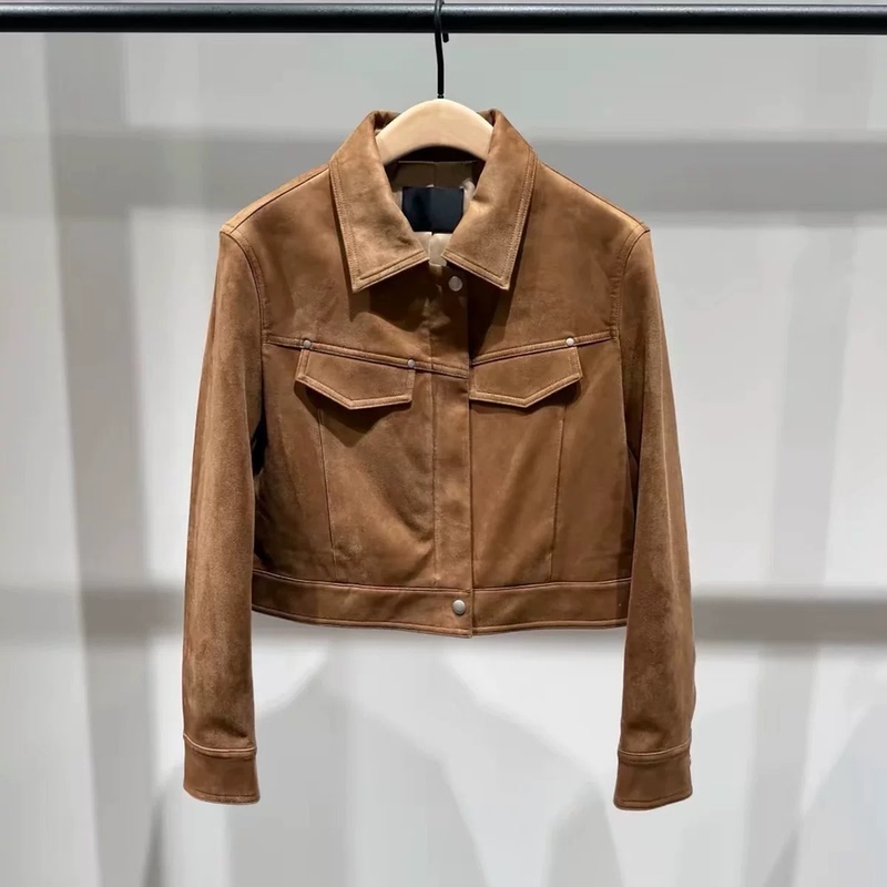 Authentic 2026 Autumn New Retro Velvet-Feel Fine Velvet Padded Shoulder Box-Style Short Jacket Mbf3Jkt008 Authentic 2026 Autumn New Retro Velvet-Feel Fine Velvet Padded Shoulder Box-Style Short Jacket Mbf3Jkt008