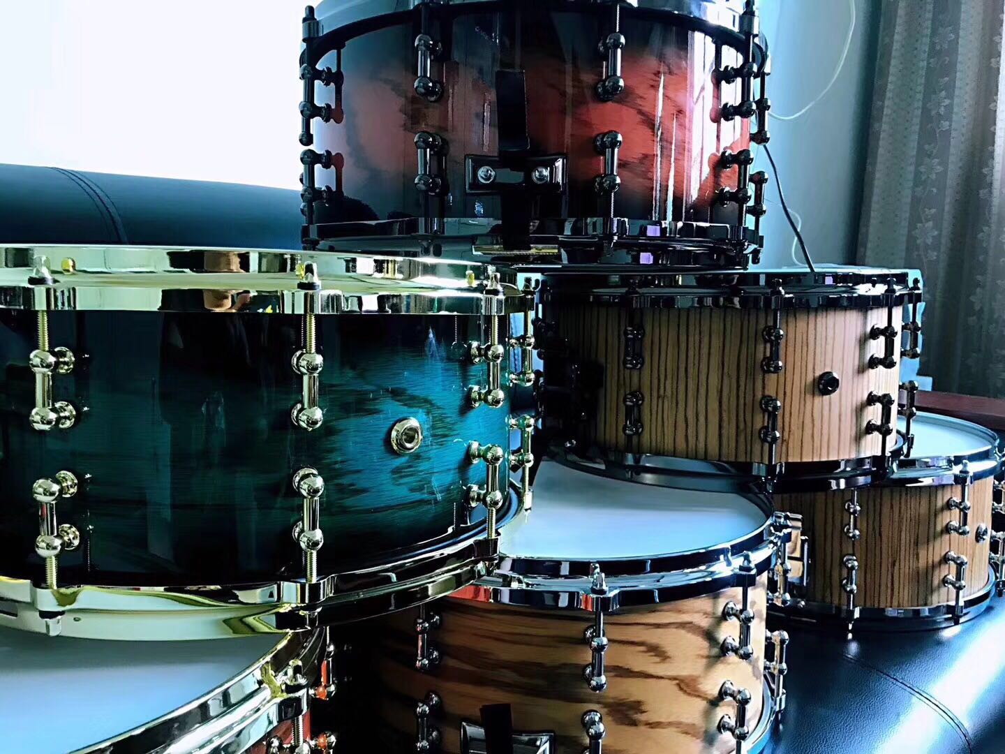 Gun flower instrument Taiwan high-end custom zebra wood drum