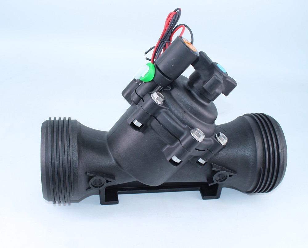 With external manual switch low voltage low power solar dry battery control irrigation 3 inch pulse solenoid valve