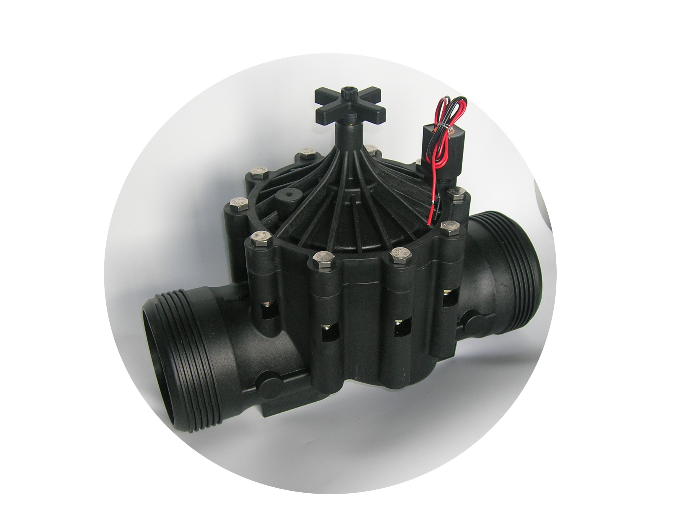 Special large-calibre large-flow low energy consumption control valve for intelligent self-control irrigation system of agricultural large field greenhouse