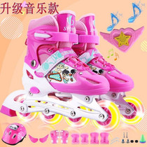 3-6-9-12 years old skates children beginner full set for boys and girls in-line skates Roller Skates roller skates to send children