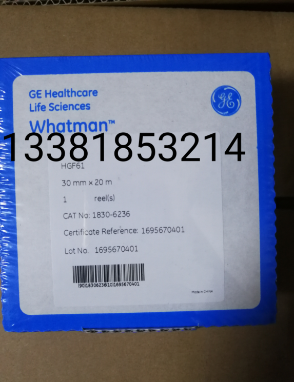 WHATMAN HGF61玻璃纤维纸带PM2.5/10专用30mm&times;20m 1830-6236
