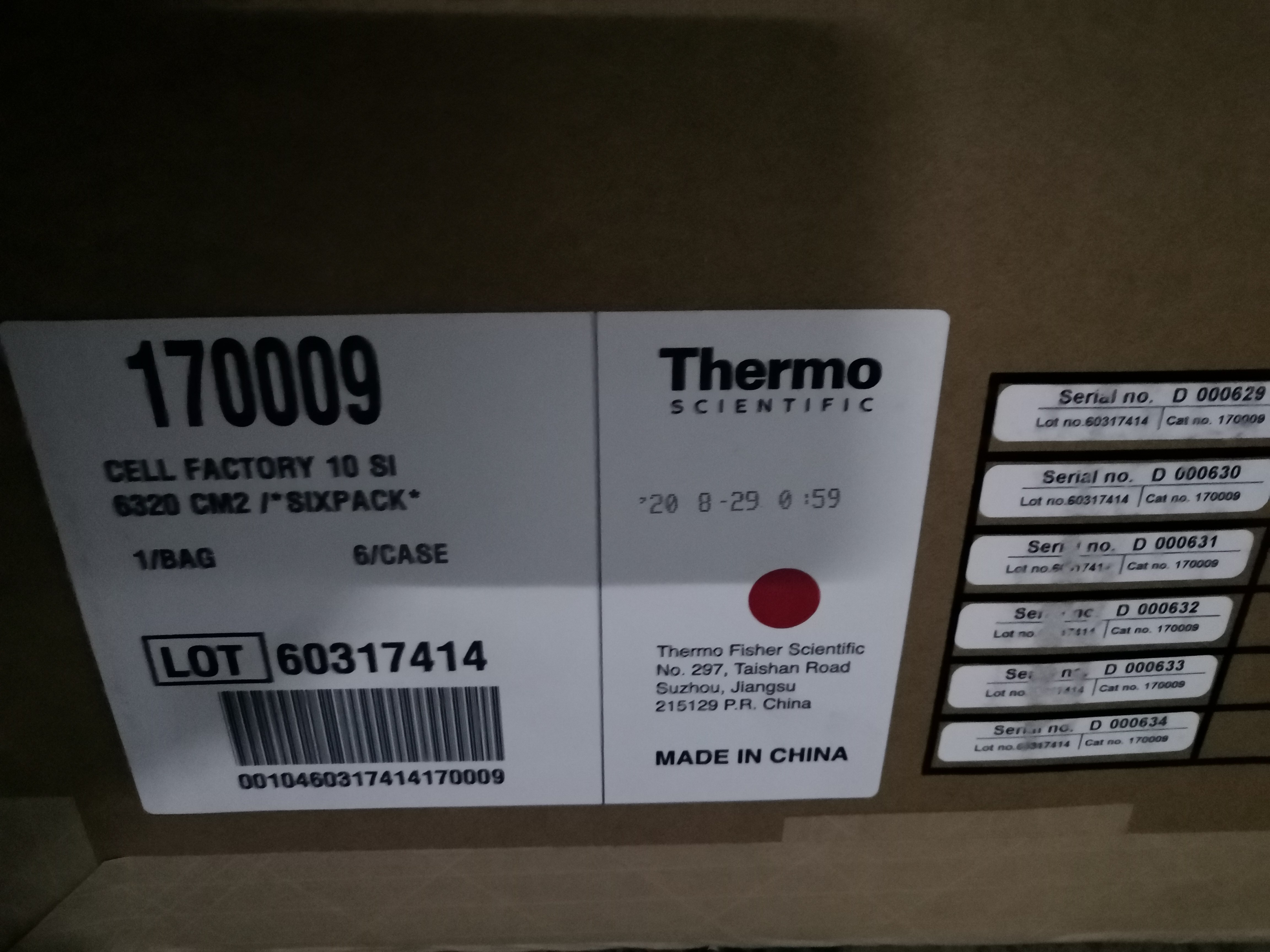 Thermo NUNCL Cell Factory系统10层细胞工厂170009