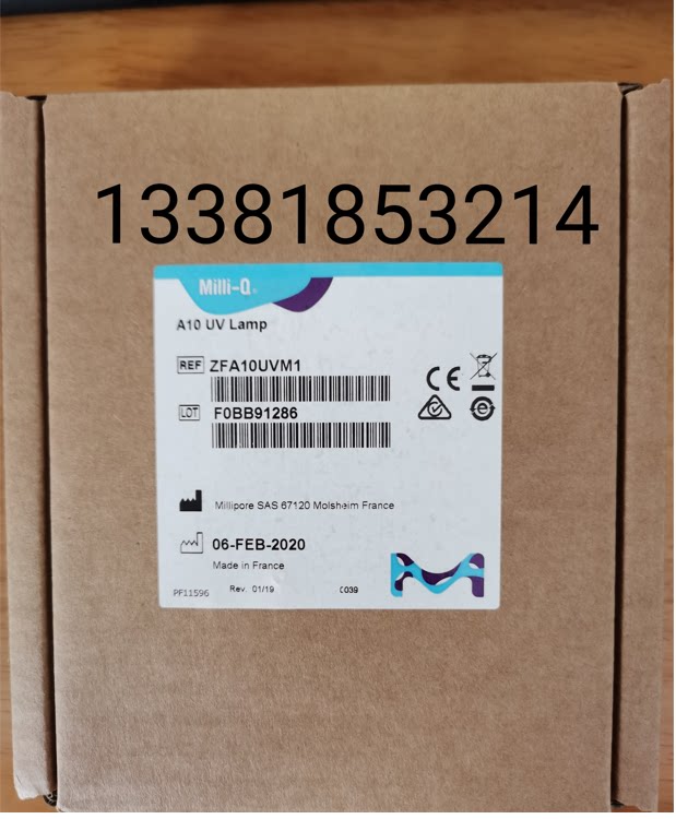 Merck默克MILLIPORE密理博UV紫外灯ZFA10UVM1适用A10 TOC检测