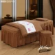 Làm đẹp giường bao gồm bốn bộ tùy chỉnh thẩm mỹ viện cơ thể đặc biệt massage giường bộ chăn quilt đầu tròn đặc biệt cung cấp mẫu ga phủ giường spa