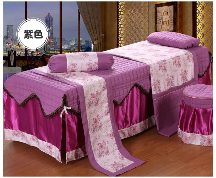 Đặc biệt cung cấp bông vẻ đẹp giường bao gồm bốn bộ thẩm mỹ viện massage trị liệu massage dầu gội đặc biệt giường bao gồm giường bộ