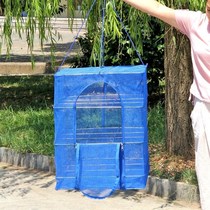 Safe drying dried radish mesh rack bacon dried fruit round dry goods Anti-mosquito household bag fish cage folding things