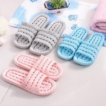 Bathroom blue womens slippers summer non-slip household girls bathe with summer less than ten yuan resistance