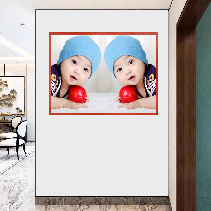 Cute baby boy with baby picture wall stickup baby poster child poster child with picture doll post painting wedding house dragon and phoenix photo frame-Taobao