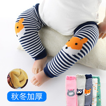 Baby knee leg guard socks autumn and winter thickened baby stockings cotton knee anti-dirty arm arm arm sleeve