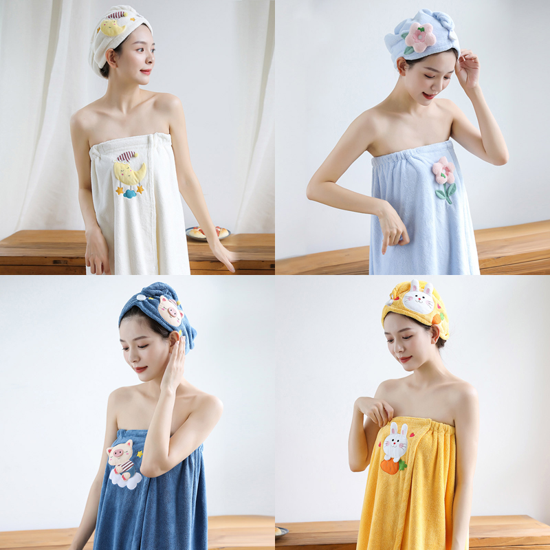 2021 new quick-drying bath towel women's summer pure cotton household absorbent bathing adult bath skirt can be worn and wrapped in cotton