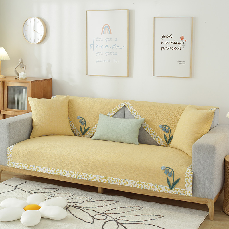 Non-slip sofa cushion four seasons universal fashion light luxury sofa cushion 2021 new cushion thickening simple and modern