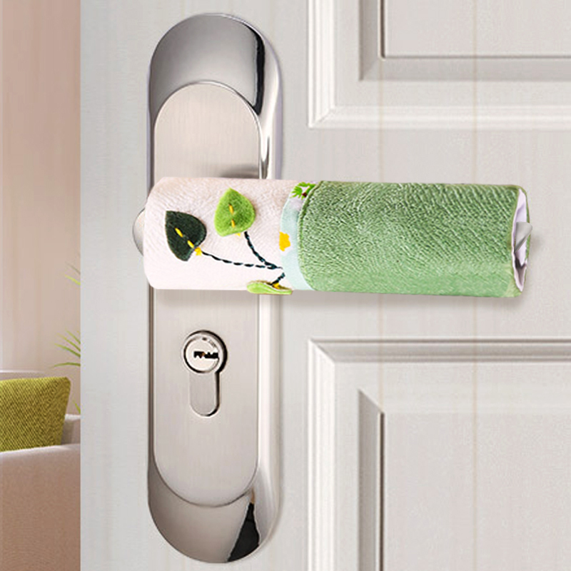 Door handle protective sleeve anti-static door cloth door handle glove anti-collision winter handle