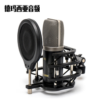 Beijing 797 m3 condenser microphone middle Vibration film recording microphone guitar network class live broadcast equipment 48V power supply