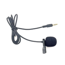 The collar clip is directly inserted in the wheat outdoor live microphone small microphone (used with mobile phone sound card)
