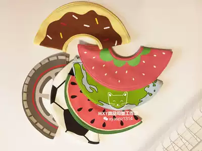 Japanese 18 spring and autumn new male and female baby children cute shape bib bib saliva towel waterproof