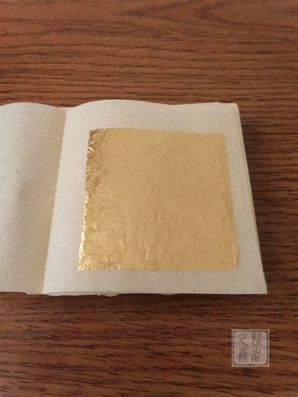 Pure gold small gold foil 4 33X4 33cm Domestic lacquer art lacquer painting material