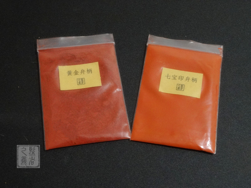 Japanese gold handle, Qibao printing handle, lacquer pigment, color powder, gold painting, maki painting