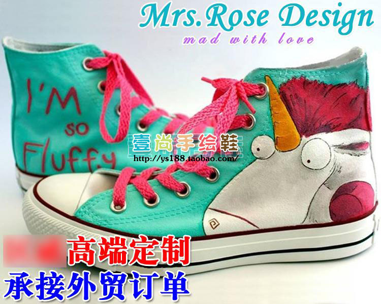 European and American Unicorn Hand-Painted High-Top Graffiti Canvas Shoes for Men and Women, Couple Shoes, Flat Student Sneakers European and American Unicorn Hand-Painted High-Top Graffiti Canvas Shoes for Men and Women, Couple Shoes, Flat Student Sneakers