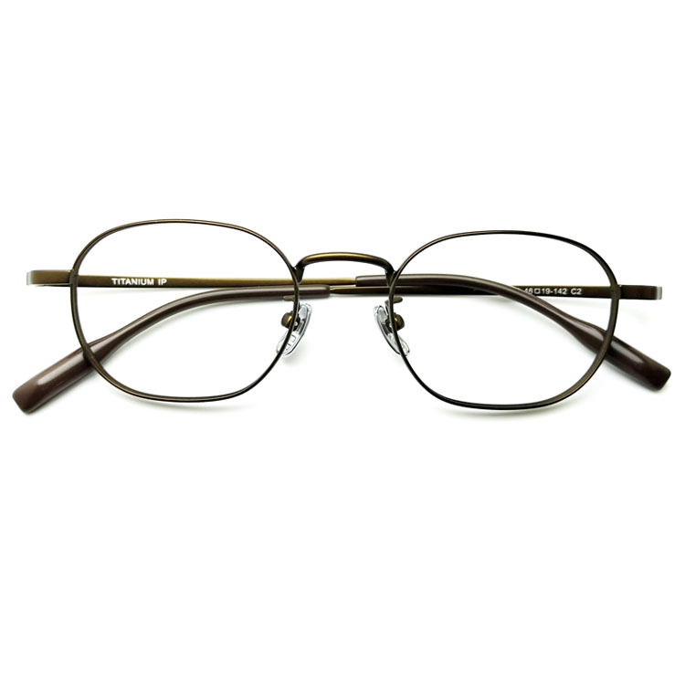 1.74 High Myopia Double-Convex Thin Frame 46 Pure Titanium Anti-Blue Light Astigmatism Presbyopia Ultra-Thin Far-Sighted Photochromic Lenses