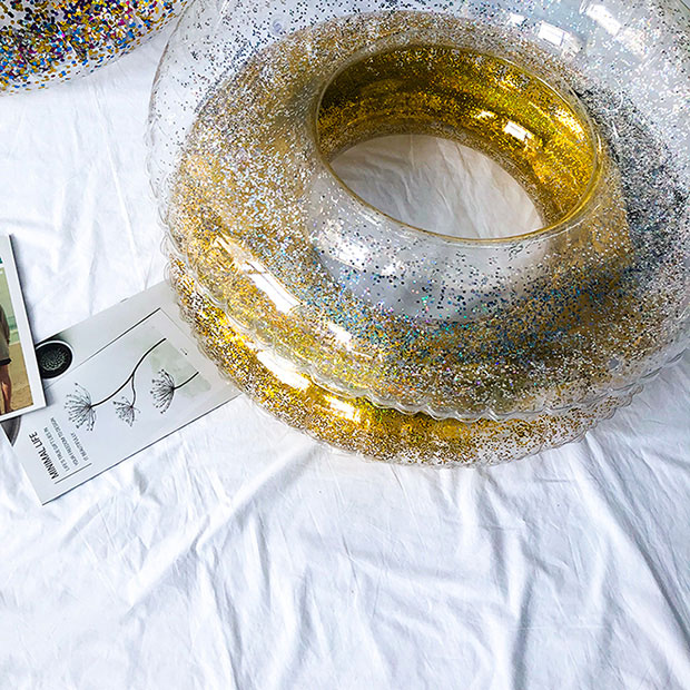 Vòng bơi sequin trẻ em người lớn nam và nữ dày lên nổi nước sofa chất béo phao cứu sinh - Cao su nổi phao bơi cho bé sơ sinh