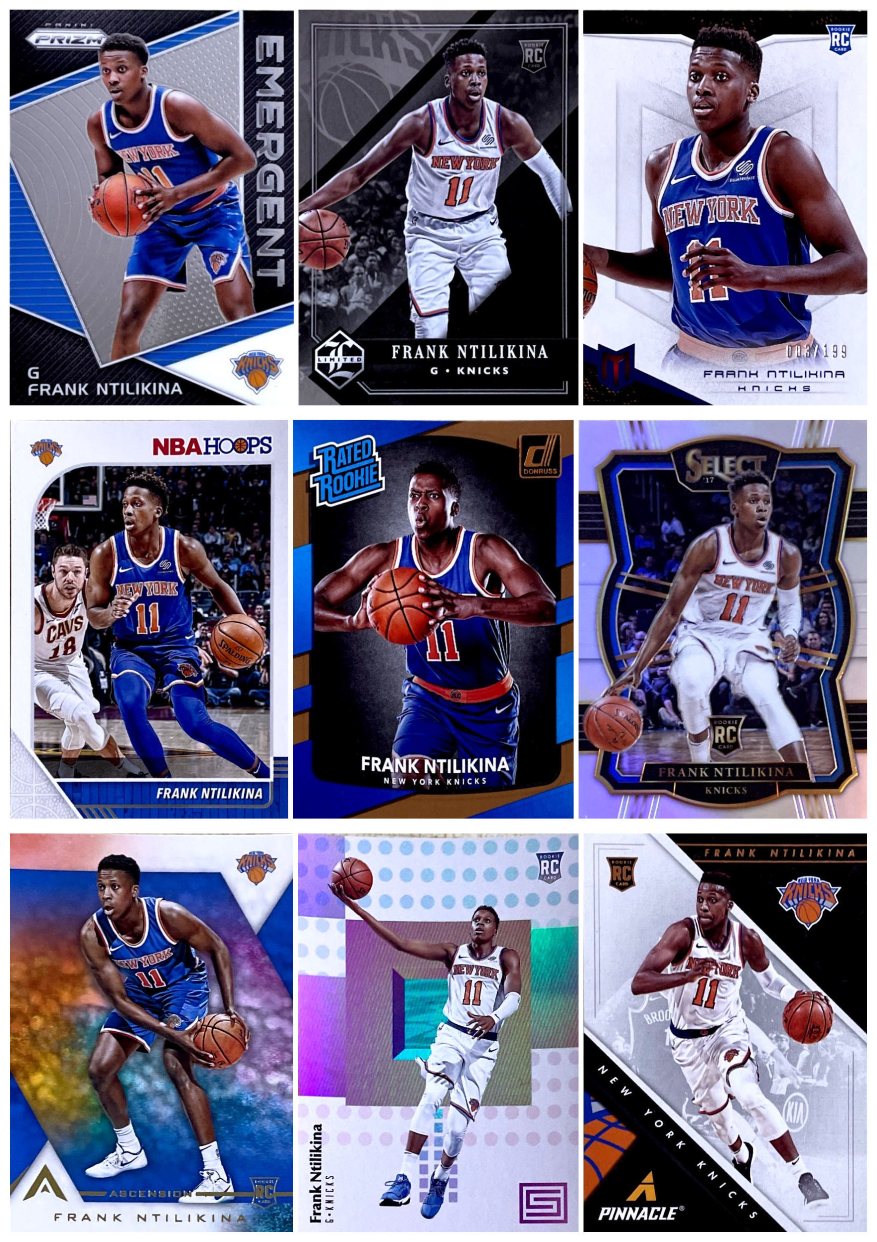 (iR) NBA star card Panini Francklinicina Frank Ntilikina rookie