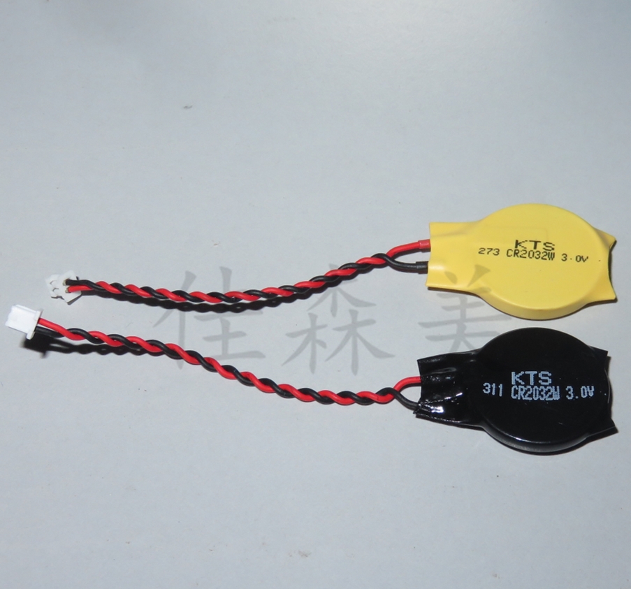 CR2032W 3v buttons Japan KTS Lenovo IBM notebook motherboard battery BIOS with wire welding wire 1 25