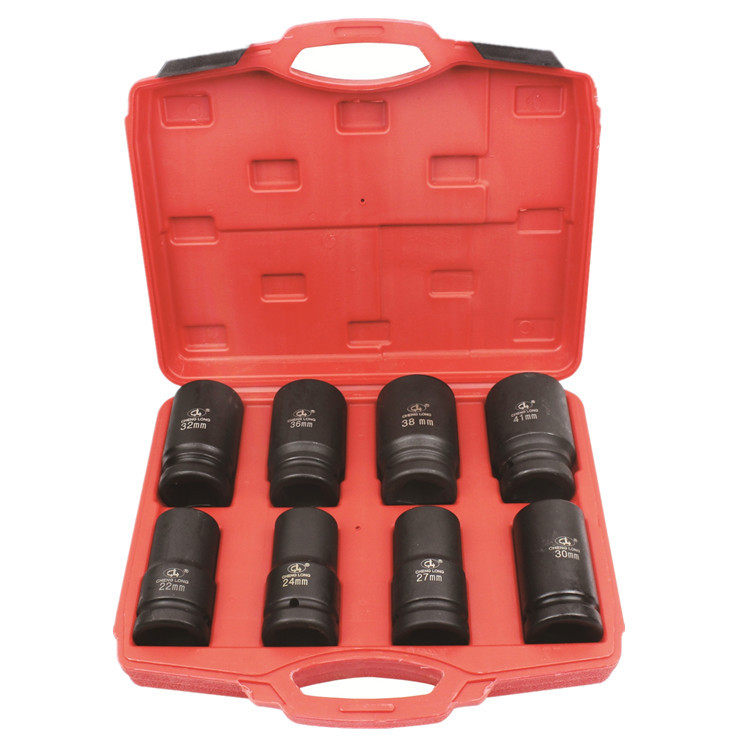 1 inch pneumatic sleeve set heavy sleeve 32 extended sleeve 1 inch cannon sleeve head 10 pieces set auto repair
