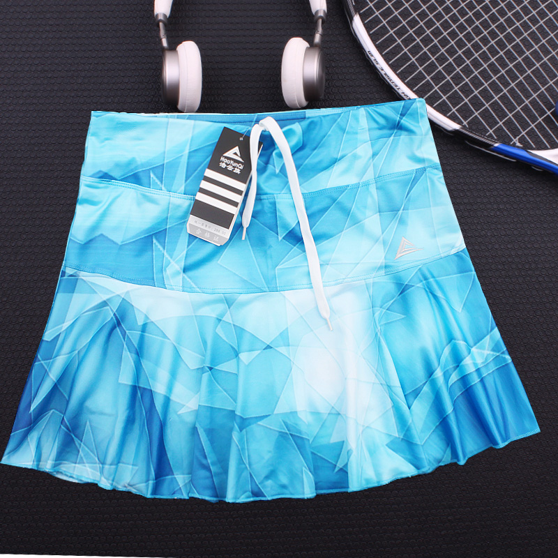 Sports casual quick dry skirt anti-light safety bottom pants computer printing net badminton square dance skirt wicking moisture absorption