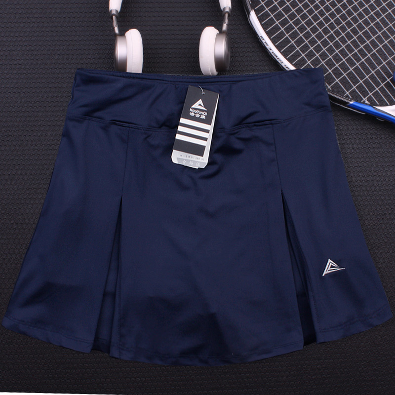 Women's speed dry half body sports tennis badminton front and back open fork skirt anti-light running breathable perspiration moisture absorption-Taobao