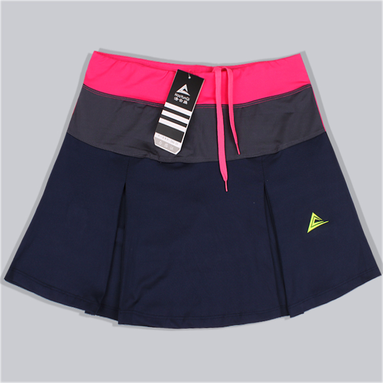 Haoyun cờ chơi quần cầu lông Li Na tennis váy thể thao quần màu sắc xếp li mùa xuân và mùa hè nhanh chóng mẫu nữ - Trang phục thể thao áo thể thao nữ