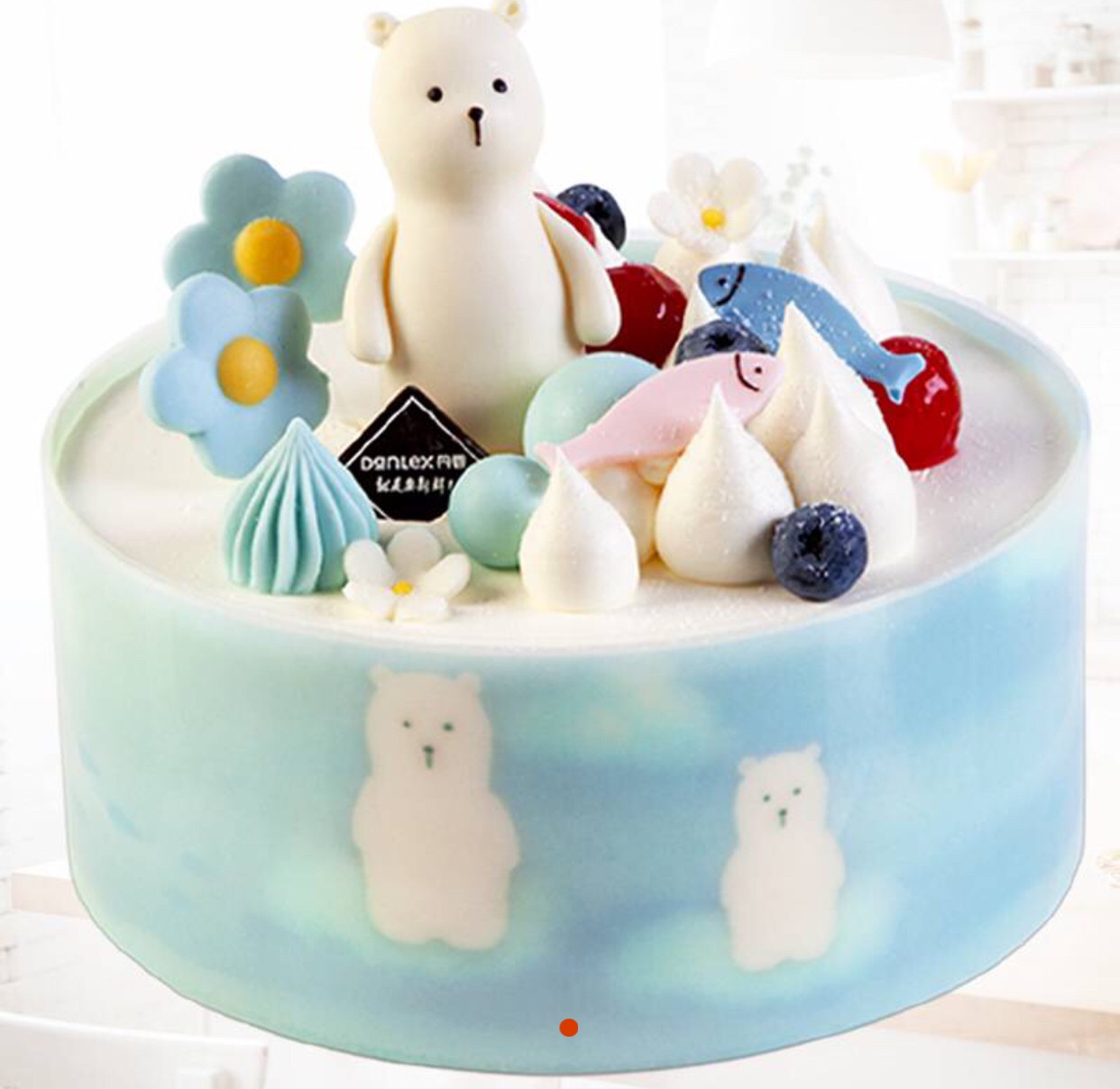 Electronic voucher on behalf of Qingdao Danshan Children's Birthday Cake Coupon 8 inches 219 yuan of animal cream polar ocean