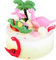 E-voucher Depin Qingdao Danxiang Childrens birthday cake coupon 8 inch RMB219  Animal cream dinosaur family