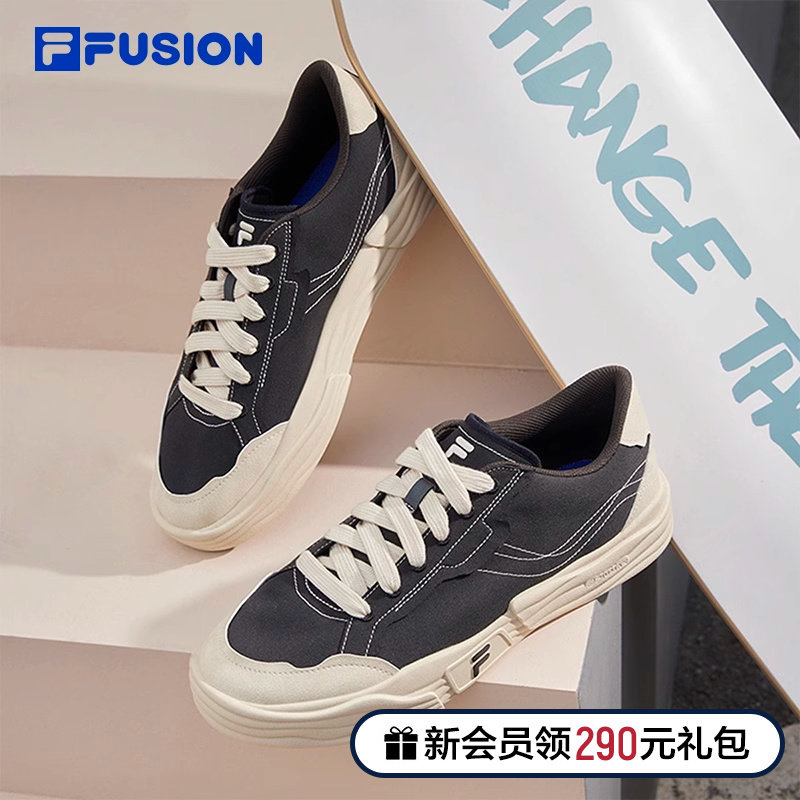 FILA FUSION Fairtide Cards POP2 Generations Of Women Shoes Sails Shoes 2023 Casual Board Shoes Sneakers Black-Taobao