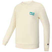 FILA official mens pullover sweatshirt 2024 autumn new tennis sports loose knitted long-sleeved top